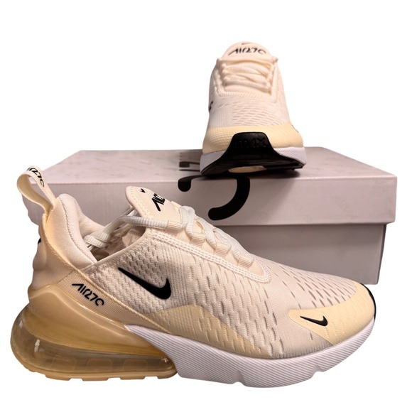 Nike Air Max 270 Women's Running Shoes‎ Sail Black Coconut Milk Sneakers - Picture 5 of 8